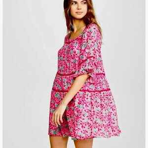 NWT Playa Lucila Floral Dress Pink